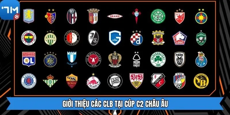 Giới thiệu các CLB tại cúp C2 Châu Âu